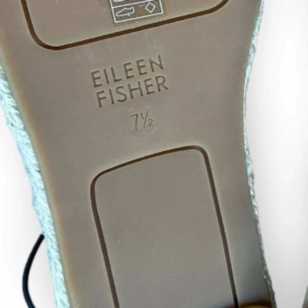 New Eileen Fisher Black Lace Leather Espadrilles | Size 7.5